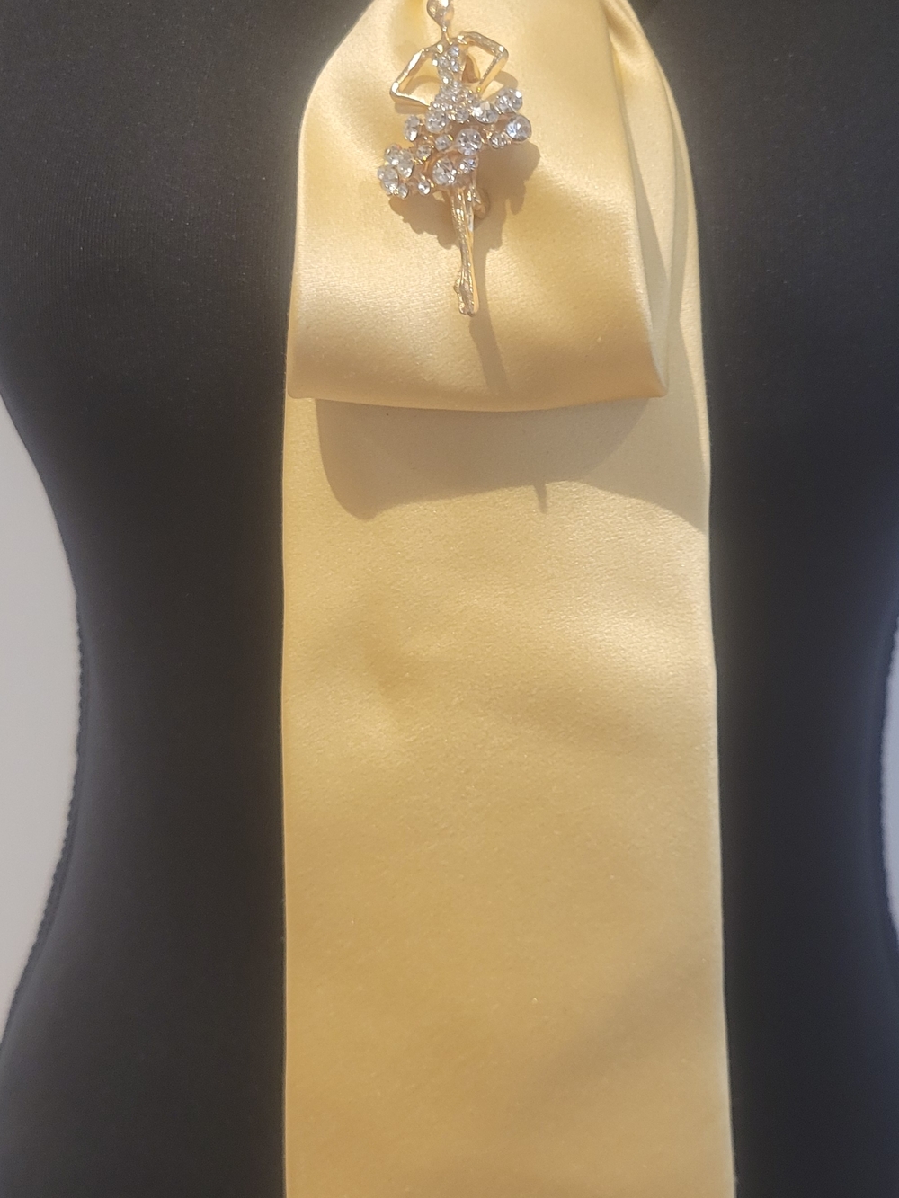 Gold Ballerina Pendant Necklace - Elegant Gold-Tone Women’s Jewelry